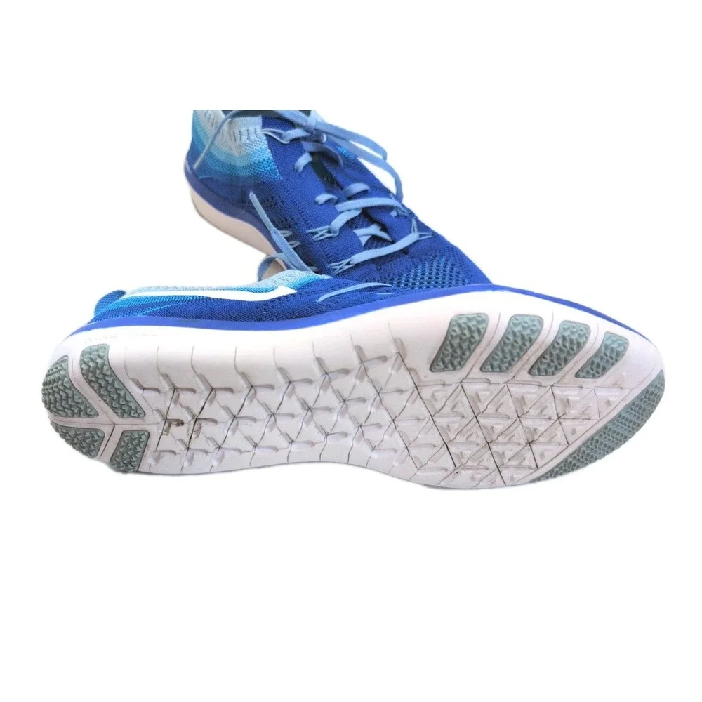 Nike Free TR Focus Flyknit Women's 9.5 Blue Running Training Shoes 844817-401